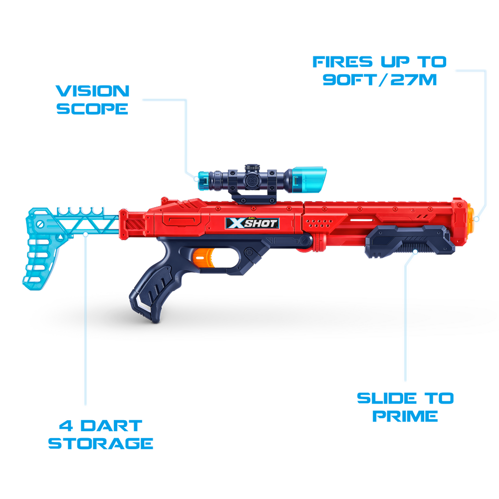 Zuru XShot Excel Hawk Eye with 16 Darts