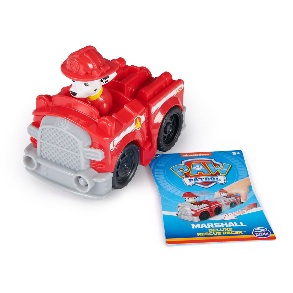 Paw Patrol Pullback Deluxe Rescue Racer Vehicles Marshall