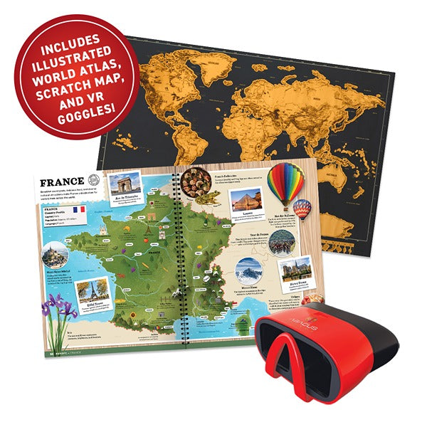 Virtual Reality Gift Box World Atlas