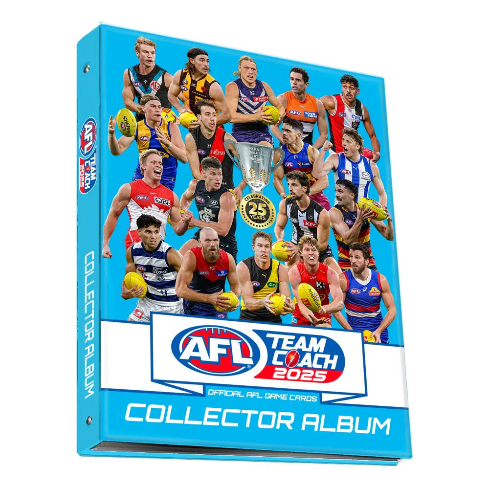 AFL Team Coach 2025 Footy Card Collector Album
