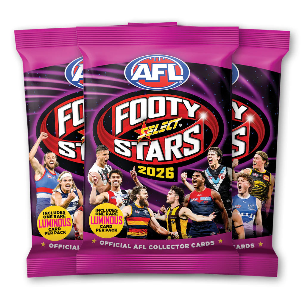 Select Footy Stars 2026 AFL 9 Card Booster Pack