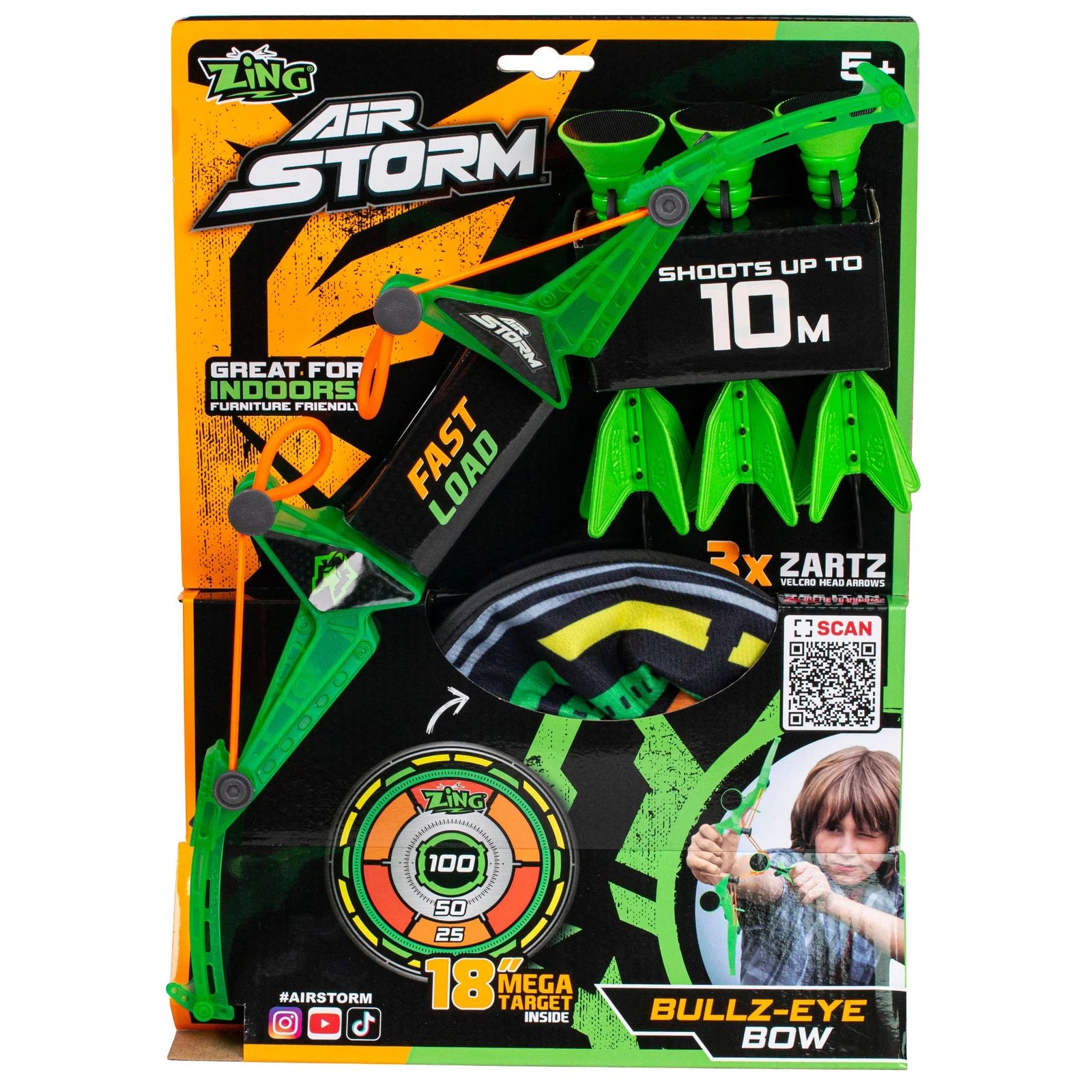 Zing Air Storm Bullz-Eye Bow and Target