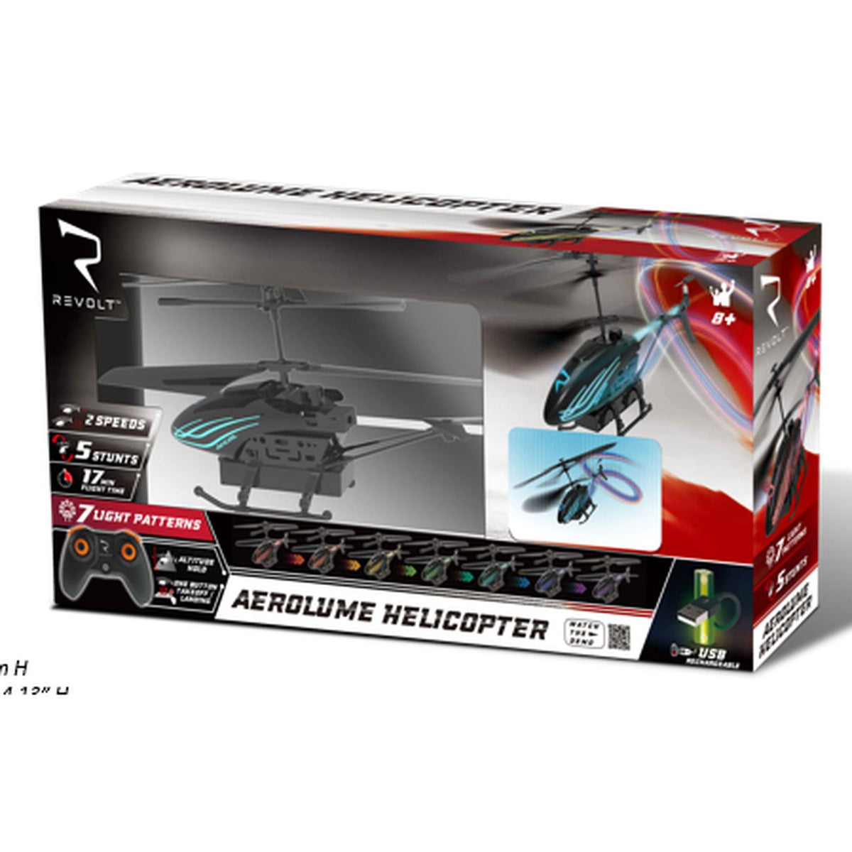 Revolt Aerolume R/C Helicopter req 4 x AAA batteries