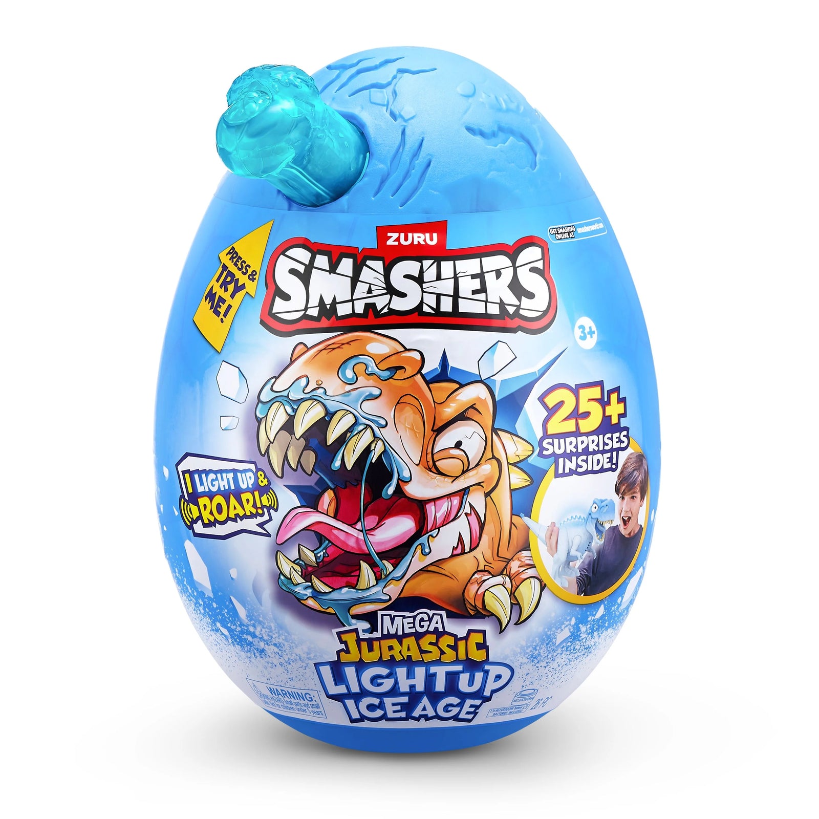 ZURU Smashers Mega Jurassic Light Up ICE AGE