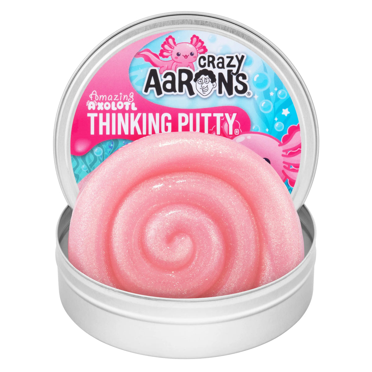 Crazy Aarons Putty Amazing Axolotl 90g Tin