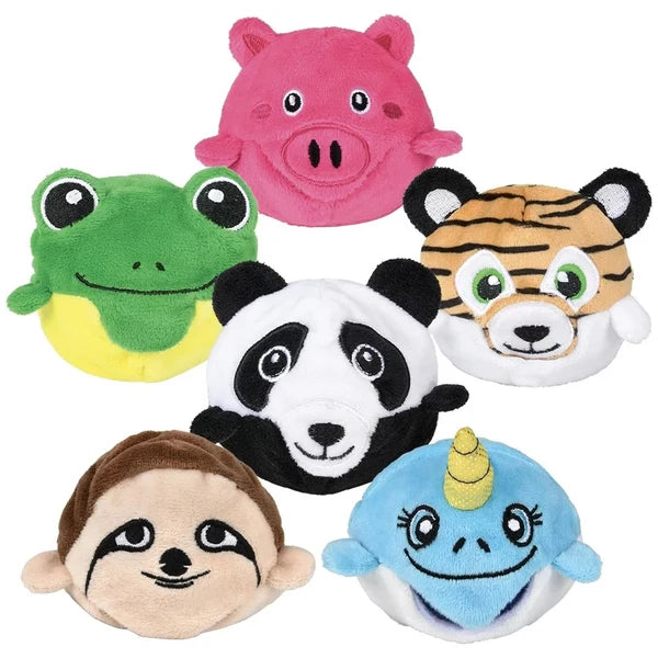 Squeeze Bead Plush Animal Asst