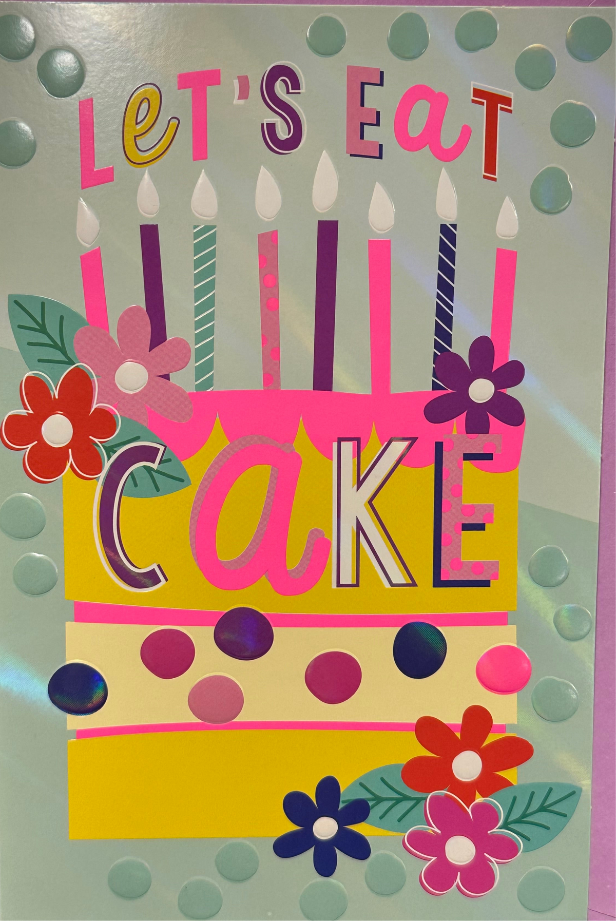 Birthday Card Cake Lets Eat Cake