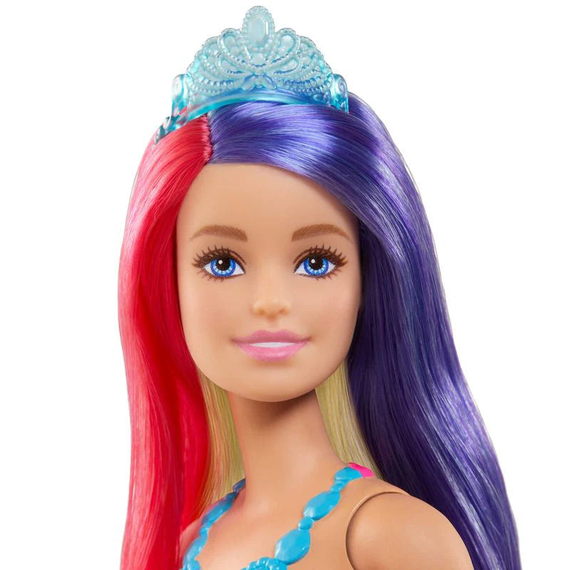 Barbie Dreamtopia Long Hair Fantasy Doll Rainbow Princess Pink Top