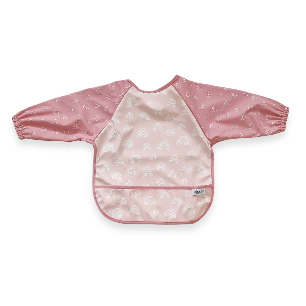 Bubba Blue Nordic Long Sleeve Feeding Smock Berry/Rose 6-24m