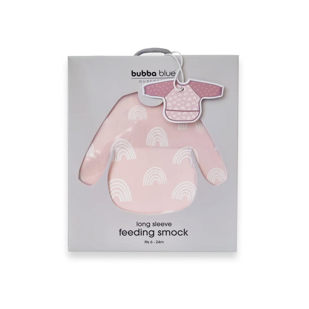 Bubba Blue Nordic Long Sleeve Feeding Smock Berry/Rose 6-24m