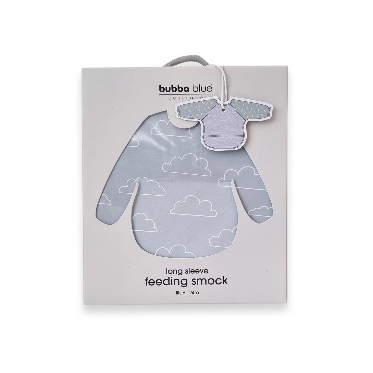 Bubba Blue Nordic Long Sleeve Feeding Smock Sky/Mint 6-24m