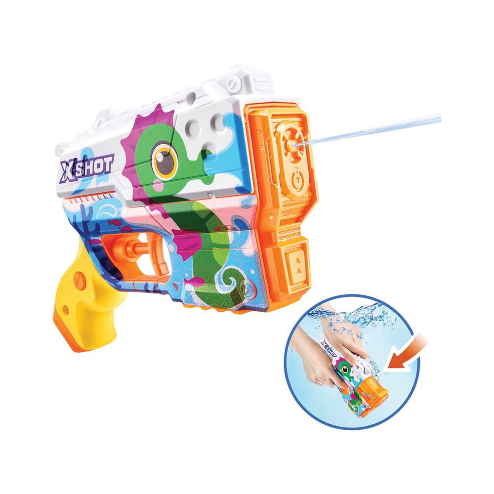 Zuru XShot Fast Fill Skins Water Gun - Seahorse