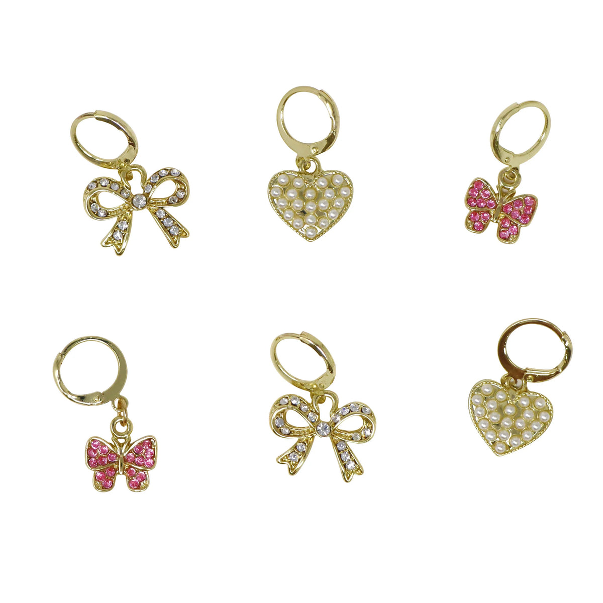 Pink Poppy Fairy Sparkle Shoe Lace Charm Set 6pk