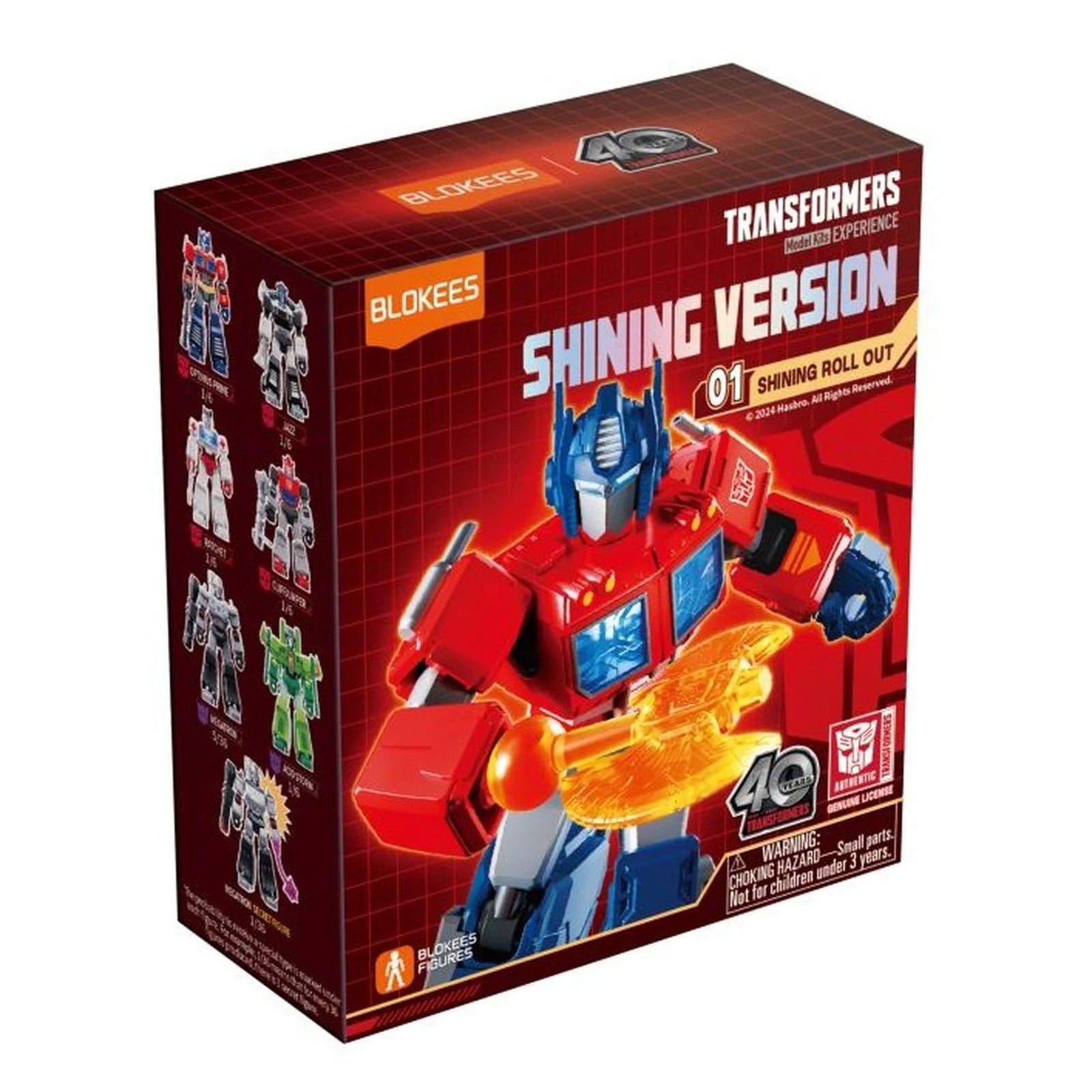Transformers Blokees Figures Blind Box Shining Version 01 SHINING ROLL OUT
