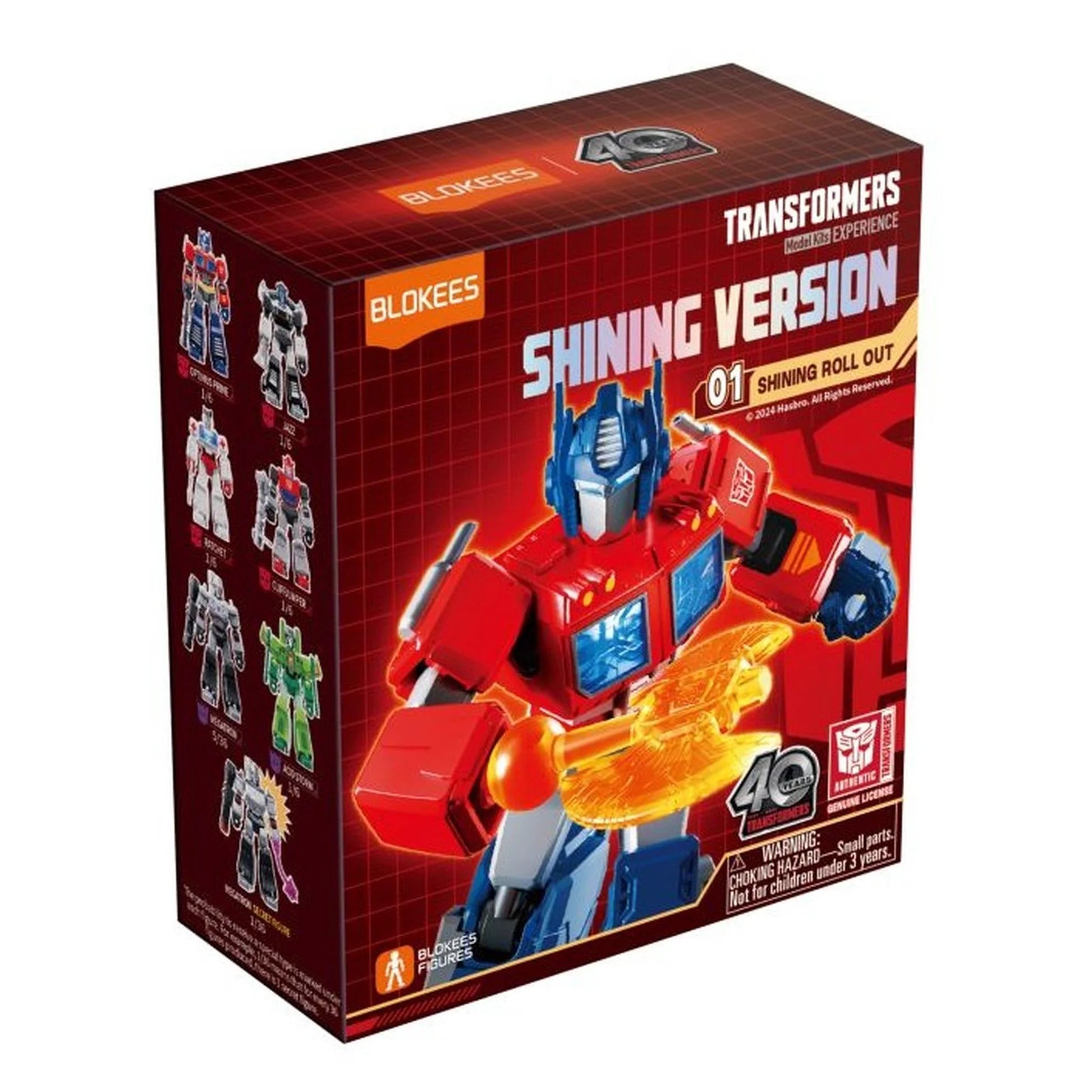 Transformers Blokees Figures Blind Box Shining Version 01 SHINING ROLL OUT