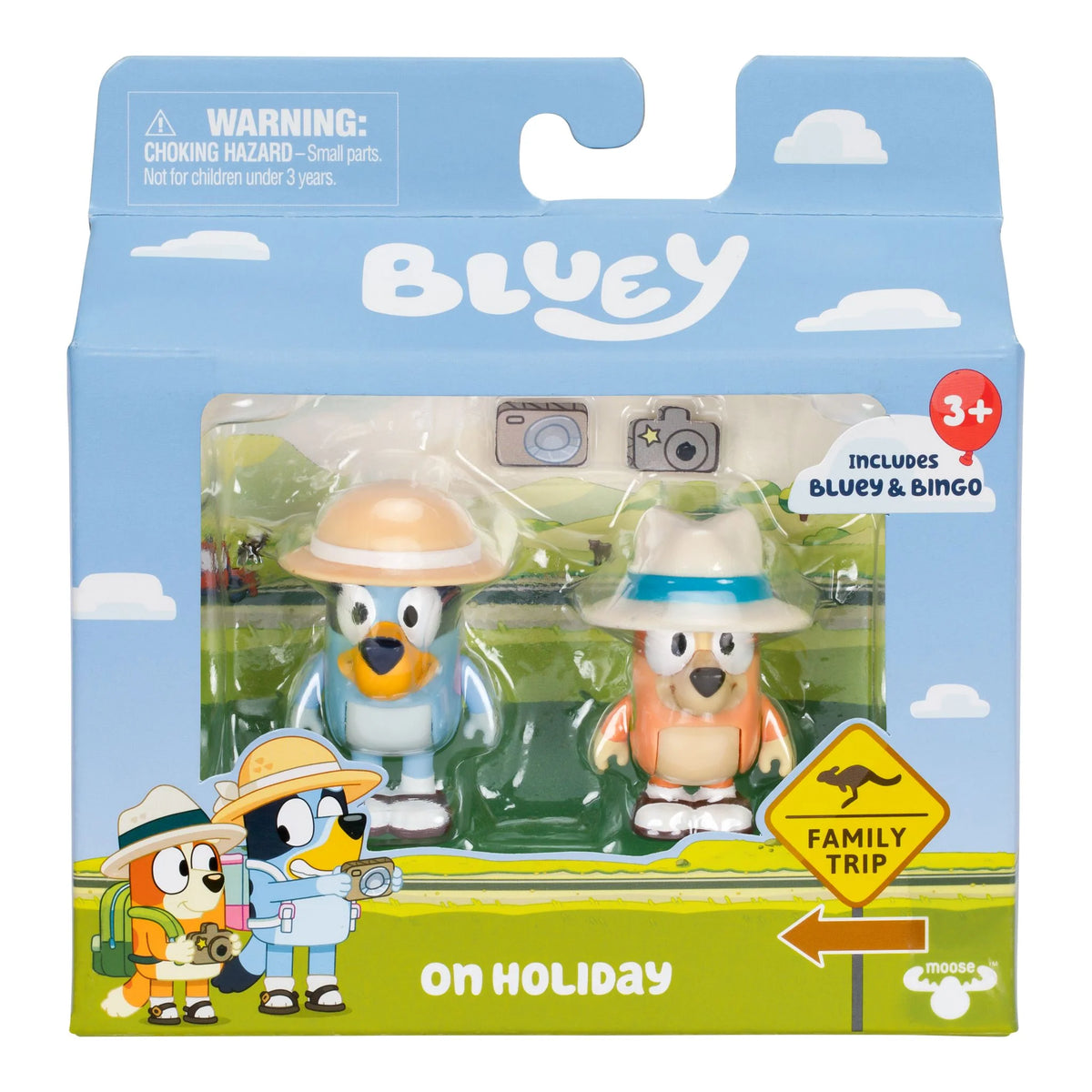 Bluey S11 Figure 2pk On Holiday
