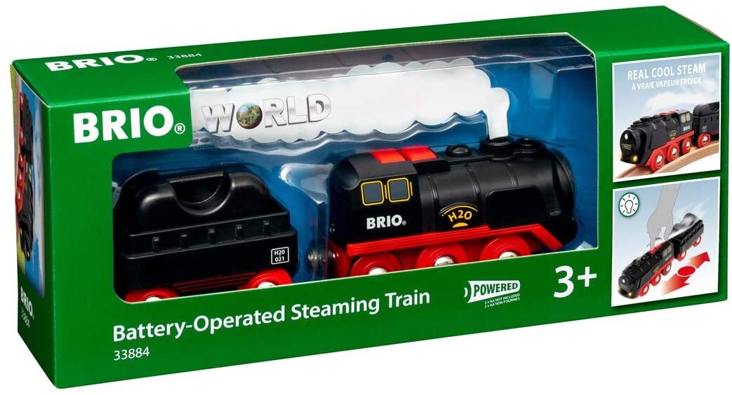 BRIO 33884 Battery Operated Steaming Train req 2 x AAA batteries