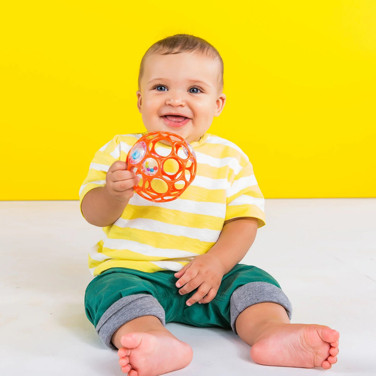 Bright Starts Oball Rattle Ball Asstd Cols