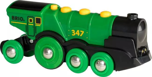 BRIO 33593 Big Green Action Locomotive req 2 x AAA batteries