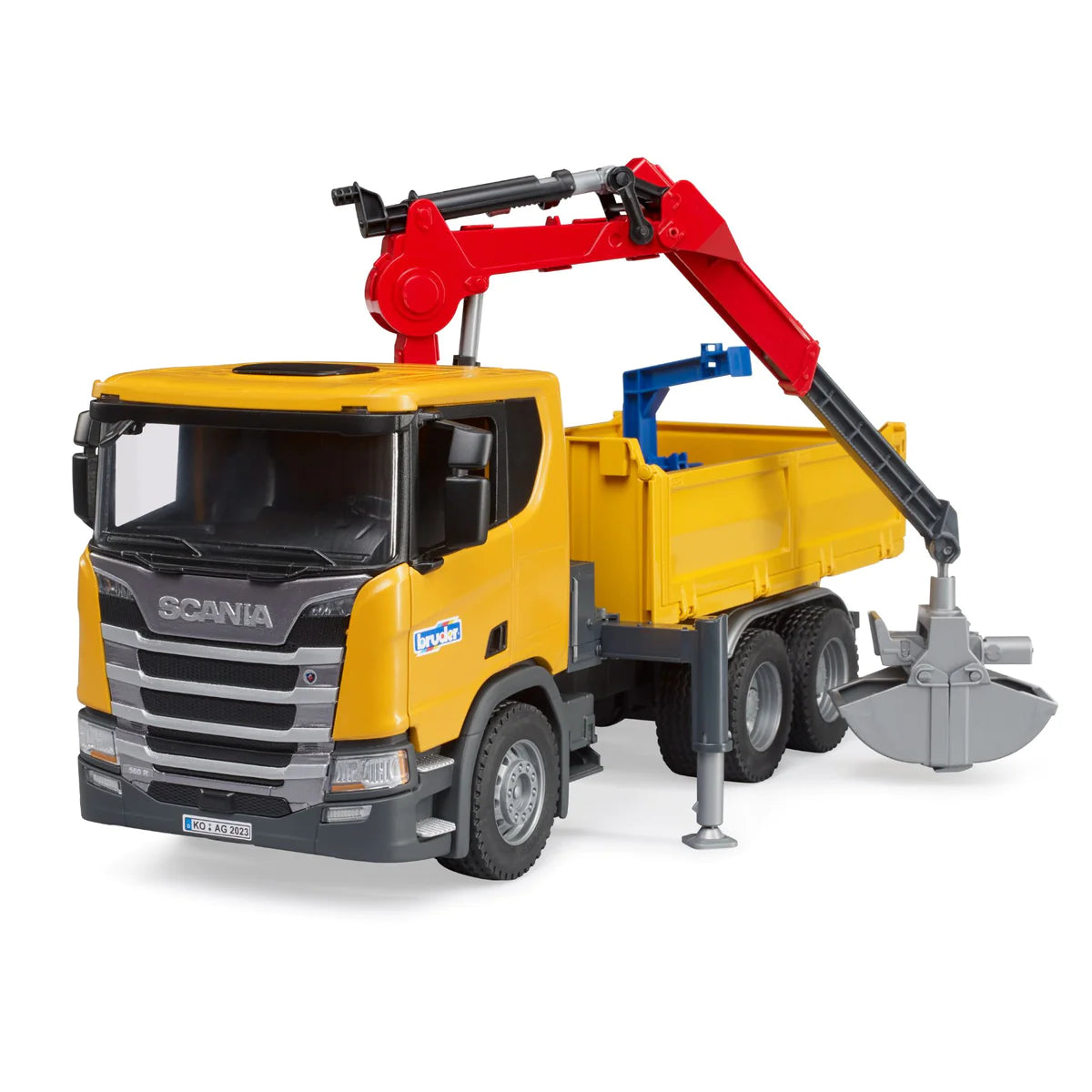 Bruder 03551 1/16 Scania Super 560R Truck with Crane and 2 Pallets