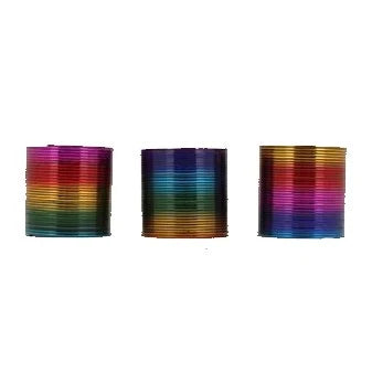 Springs 55mm Plastic Laser Rainbow Design Slinky
