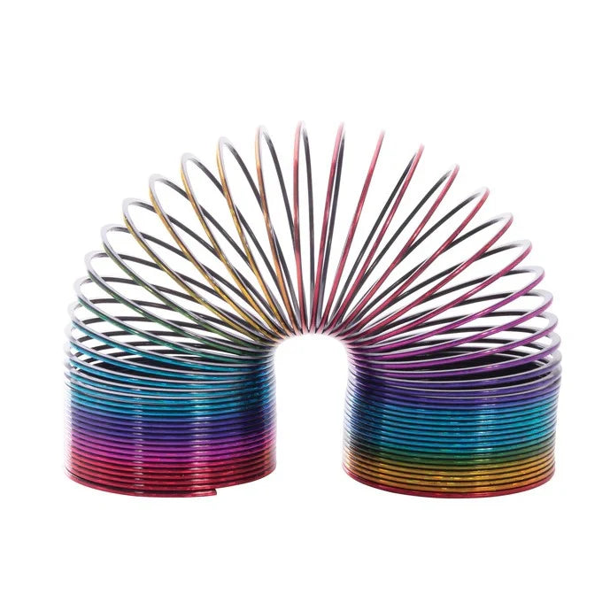Springs 55mm Plastic Laser Rainbow Design Slinky