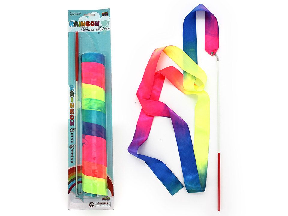 Rainbow Dance Ribbon 2M w Stick on Card