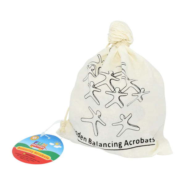 Fun Factory 10pc Balancing People Wooden Balancing Acrobats