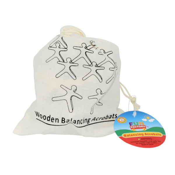 Fun Factory 10pc Balancing People Wooden Balancing Acrobats