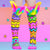 Mad Mia Bright and Bouncy Bunny Socks One Size Fits Most