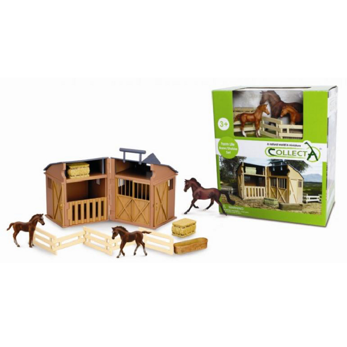 CO89695 Collecta Barn / Stable Set Horse and accessories