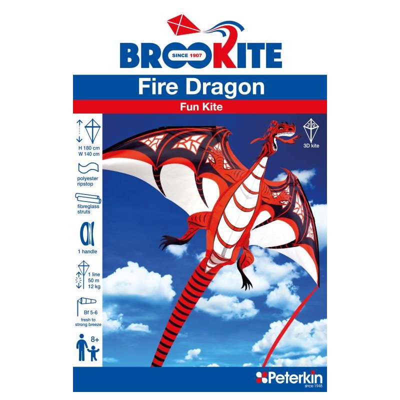 Brookite Fire Dragon Kite