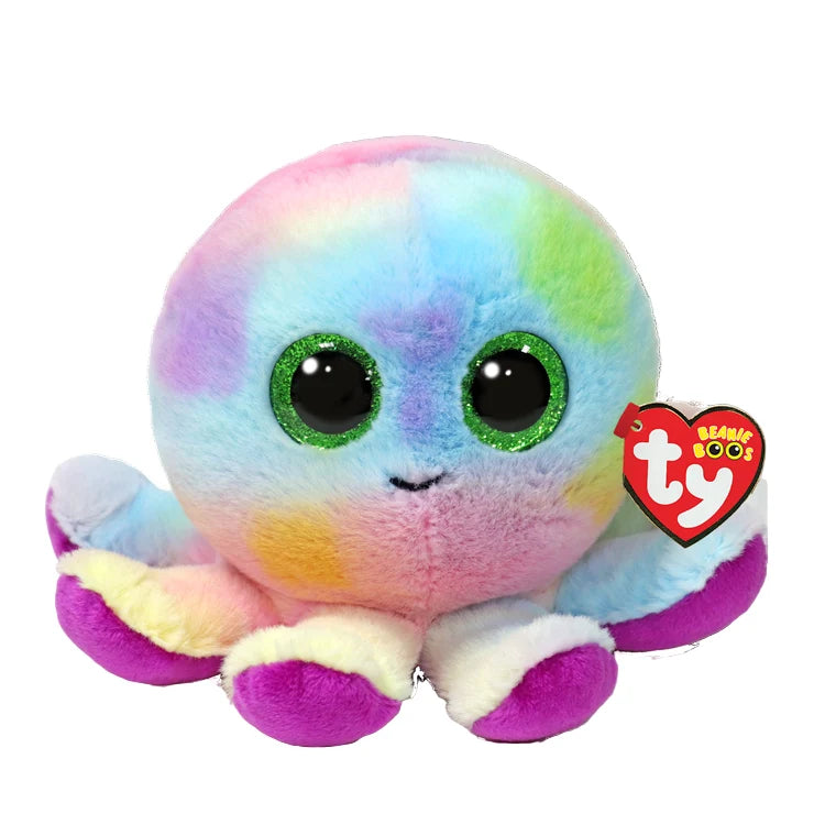 TY Beanie Boo Regular - Rainbow Octopus BUBBLES