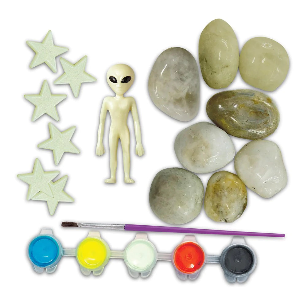 4M KidzMaker Glow In The Dark Space Rock Painting