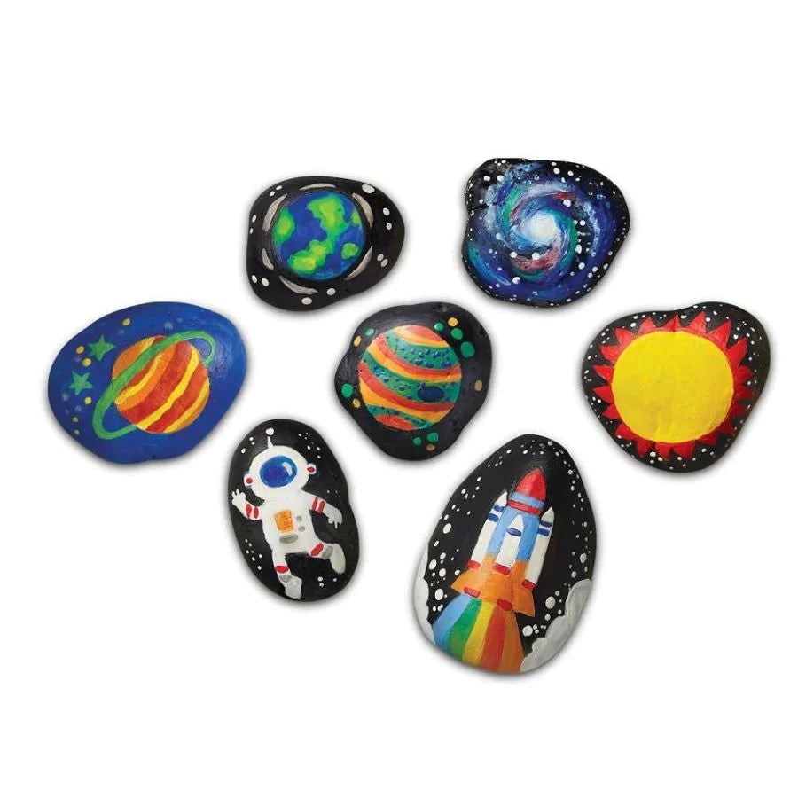 4M KidzMaker Glow In The Dark Space Rock Painting