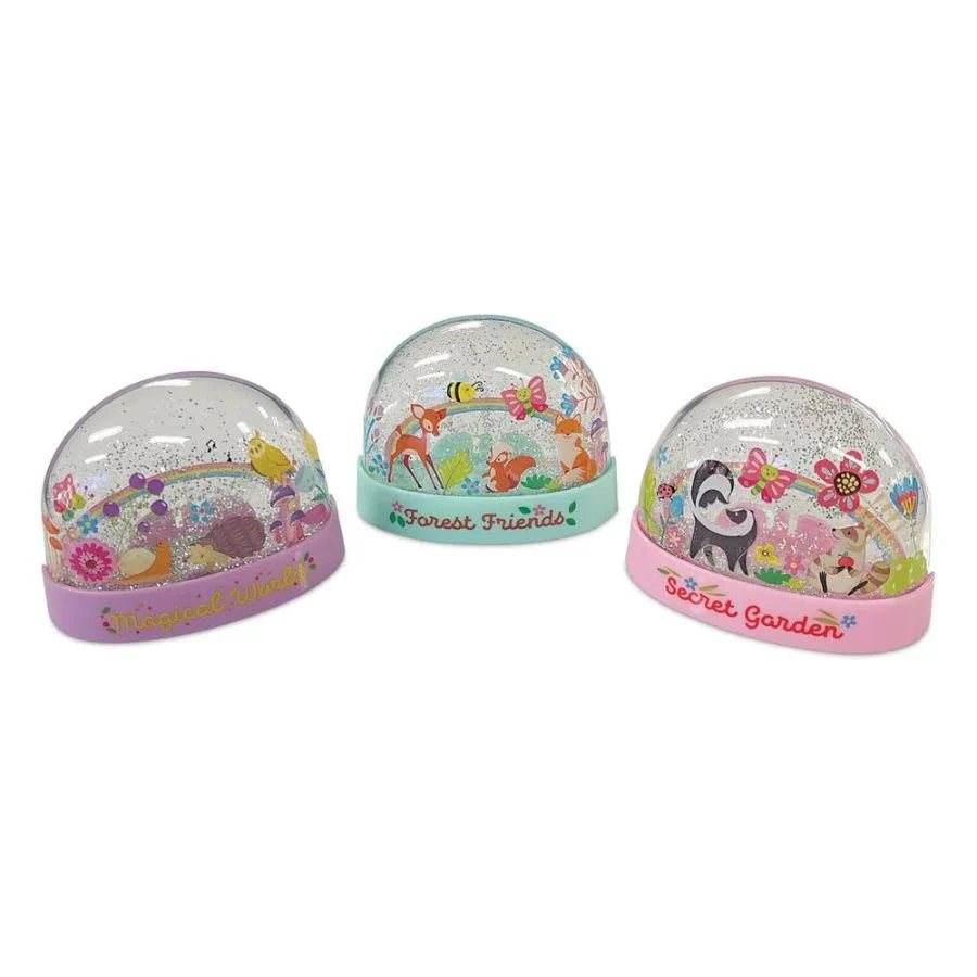 4M KidzMaker Mini Glitter Rainbow Snow Domes Kit