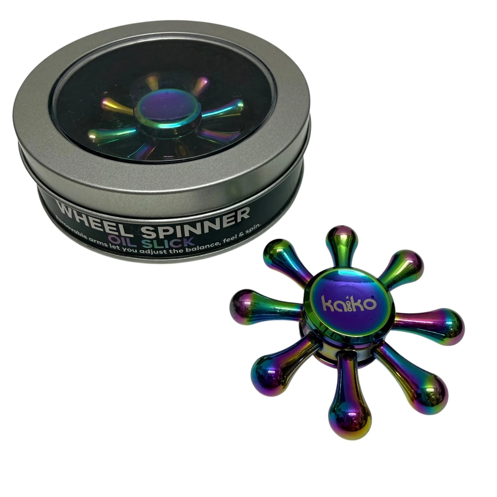 KAIKO Wheel Spinner Metal Fidget - Oil Slick
