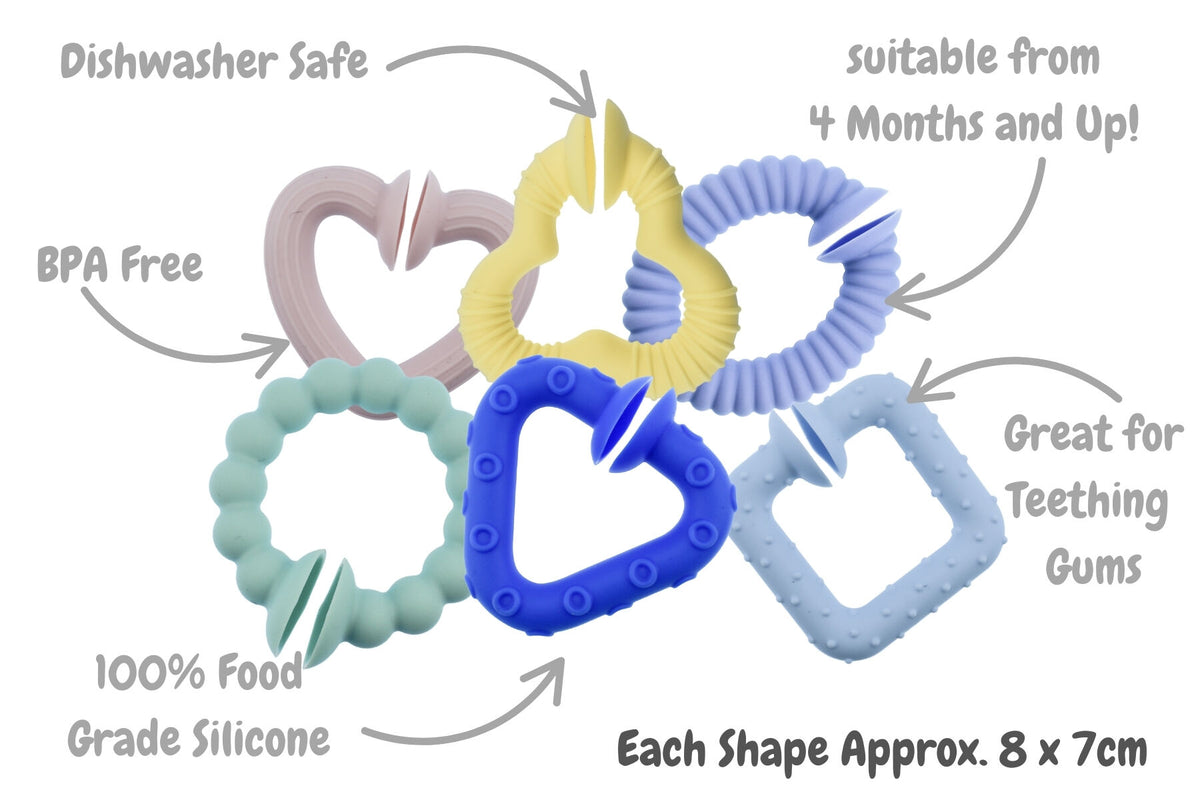 Koala Dream Snap &amp; Learn Suction Teethers 6pk