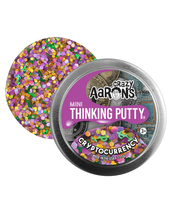 Crazy Aaron&#39;s Putty 2inch Mini Star Trendsetters 13.3g Tin Cryptocurrency