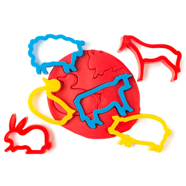 Educational / Books Colours Farm Animal Dough Cutters 6pce