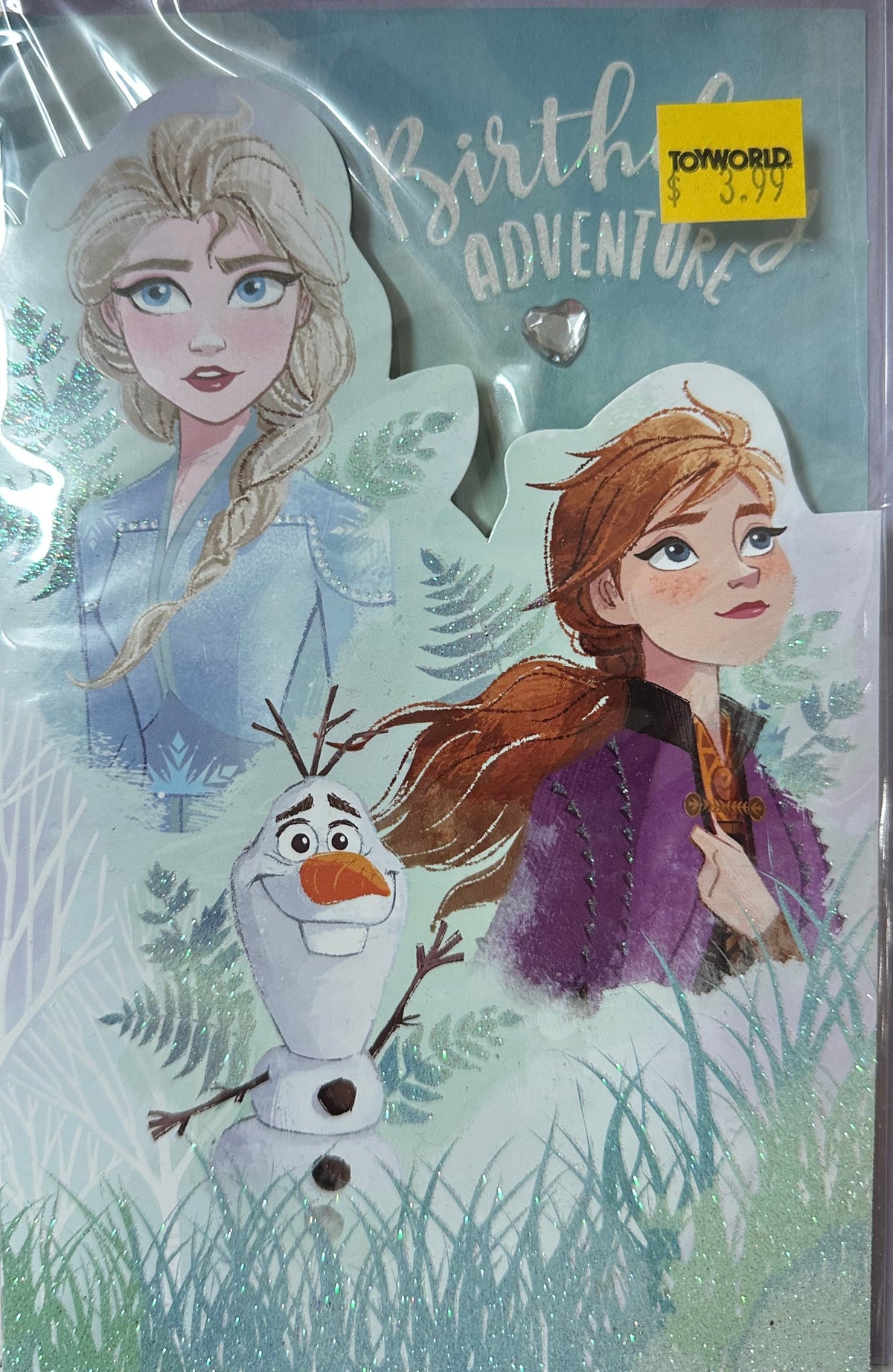 Birthday Card Premium Frozen Anna Elsa and Olaf Birthday Adventure