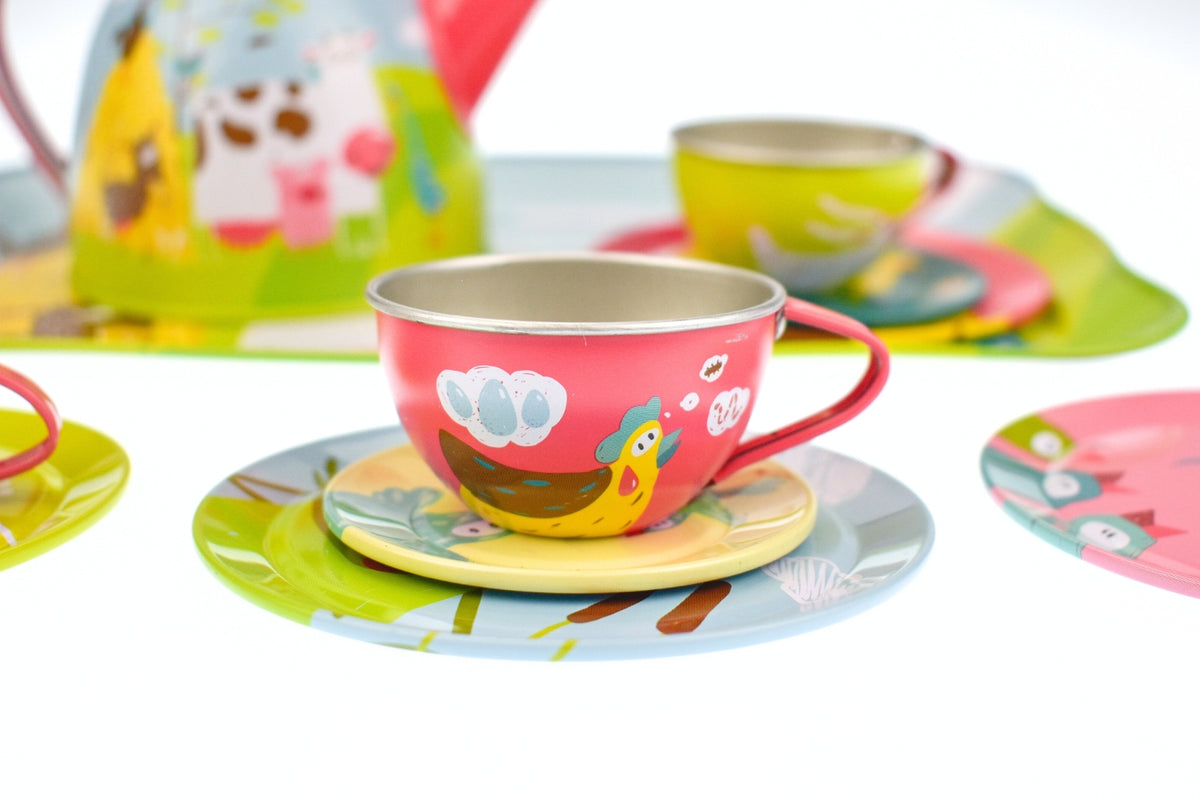 Champion Farm Tin Tea Set 15pc