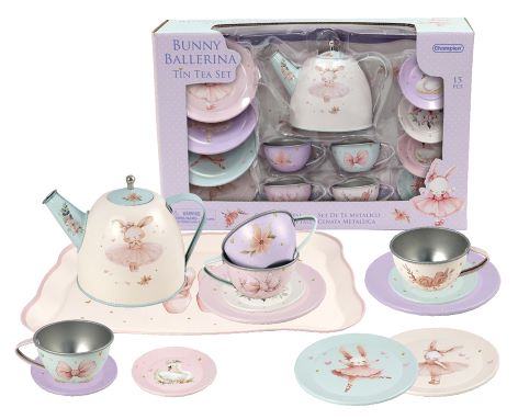 Champion Bunny Ballerina Tin Tea Set 15pcs