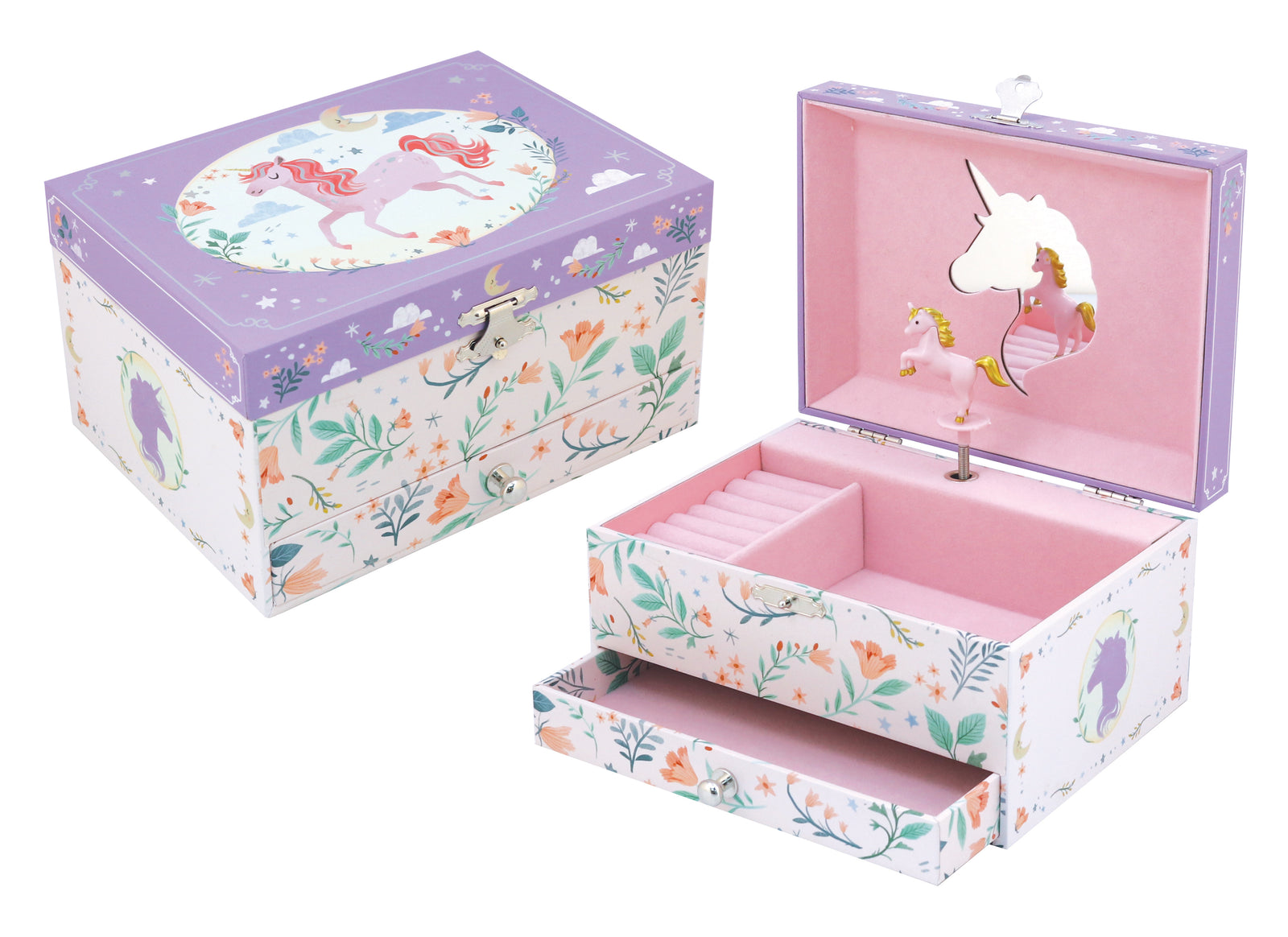 Unicorn Musical Jewellery Box with Drawer