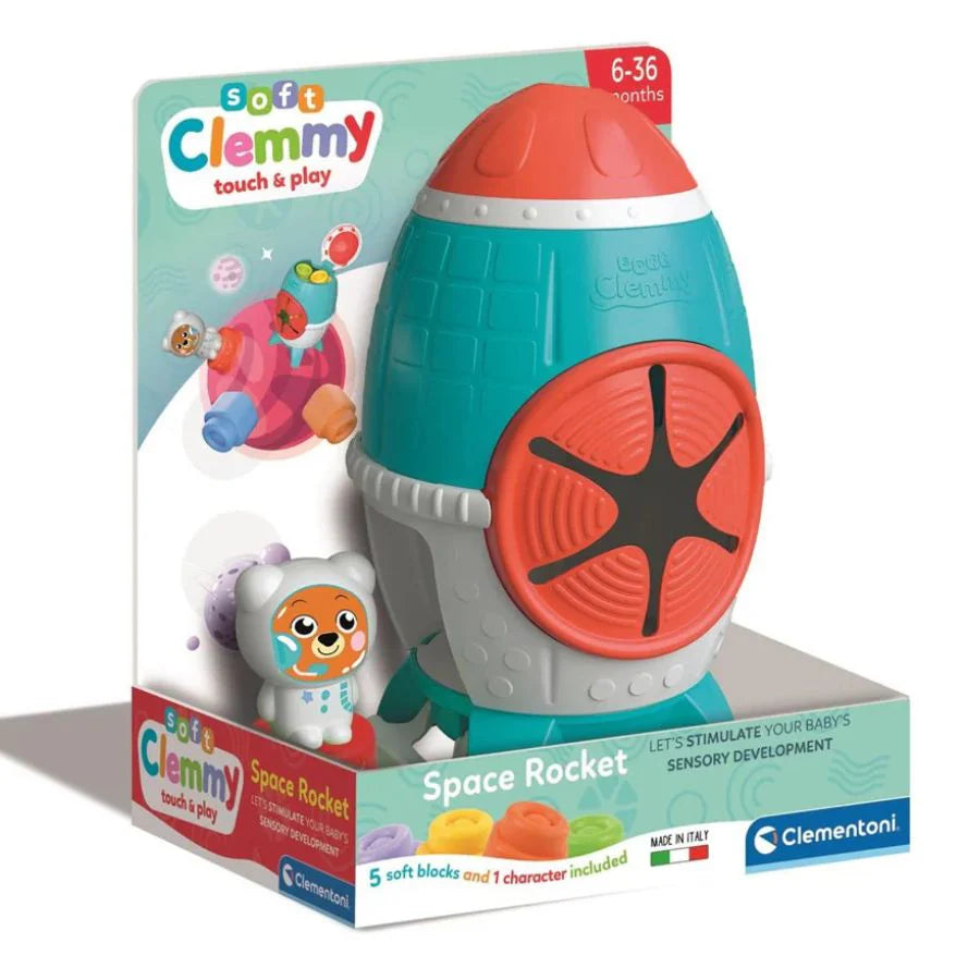 Clementoni  - Soft Clemmy - Sensory Rocket 6 - 36 months