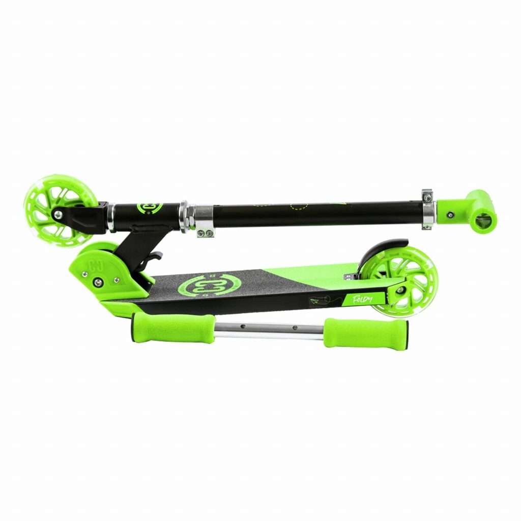 Core Kids Foldy Scooter Green W/ LED lights
