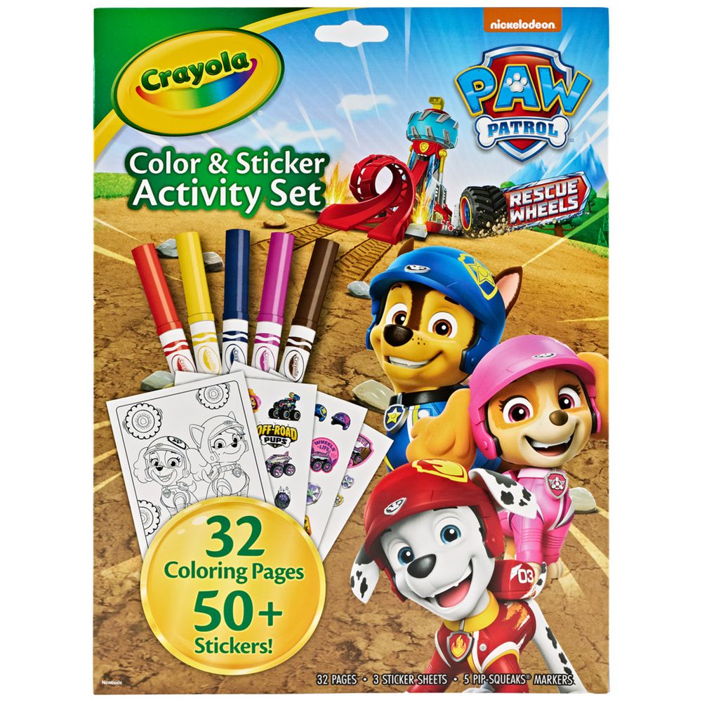 Crayola Color &amp; Sticker Activity Set PAW PATROL