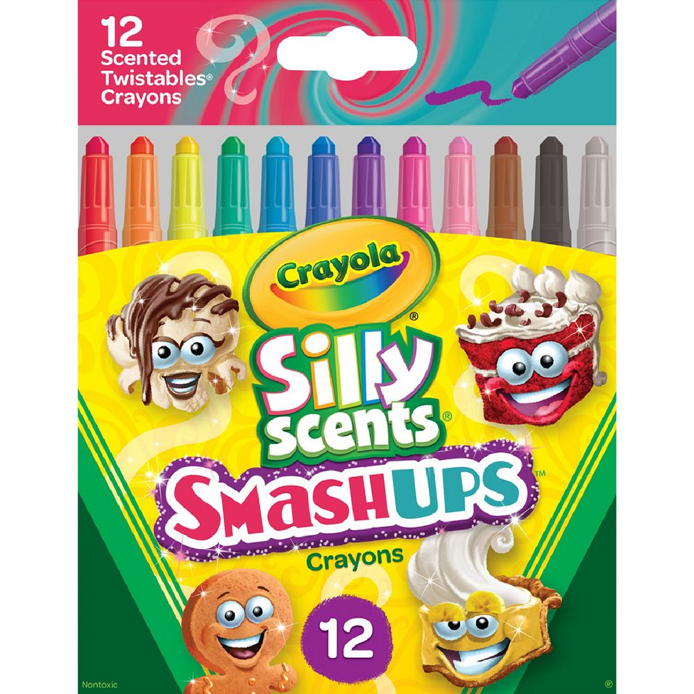 Crayola Silly Scents Smash Ups Twistable Crayons 12pk