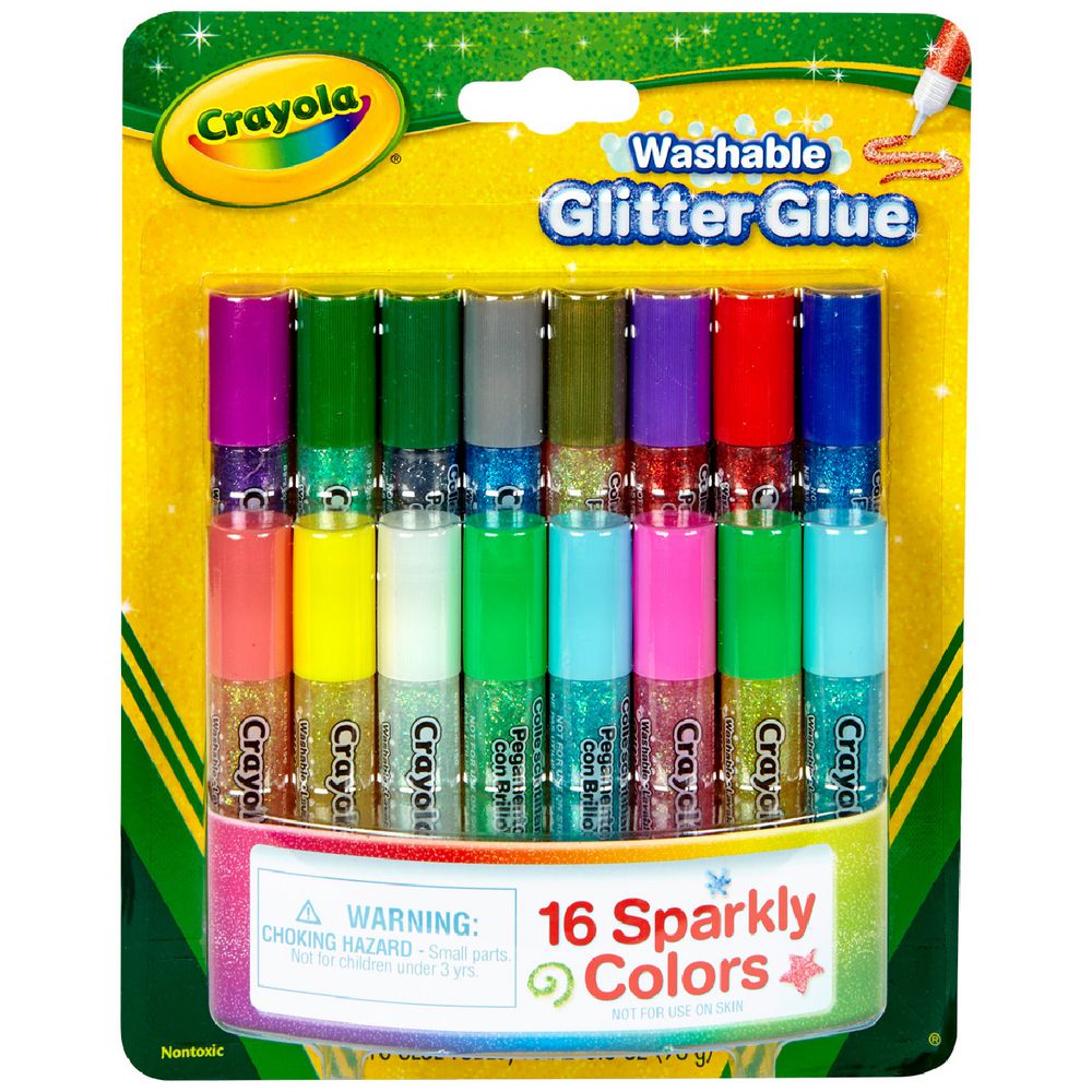 Crayola Washable Glitter Glue 16pk