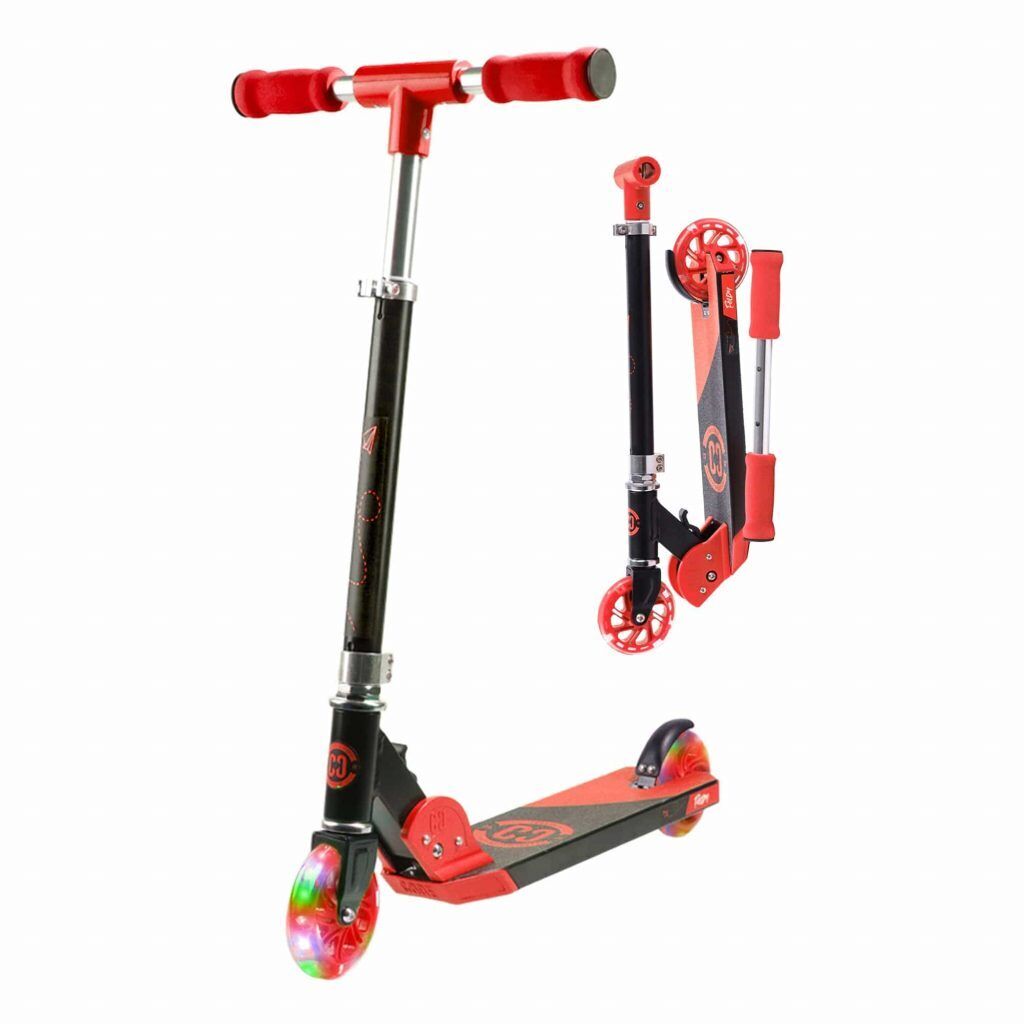 Core Kids Foldy Scooter Red W/ LED lights